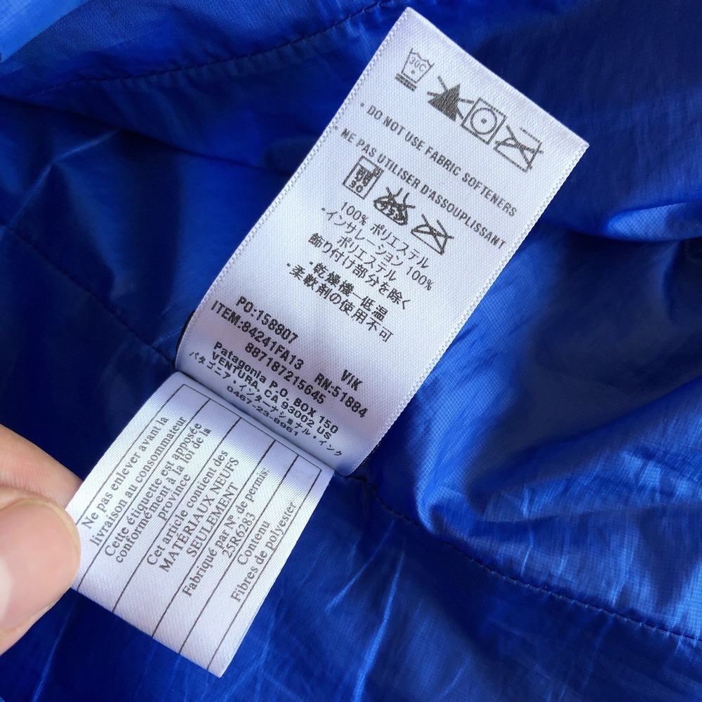 Patagonia Nano Puff Vest Mens L Blue Quilted Puffer Packable Hiking 84241 *2013* - Picture 4 of 8